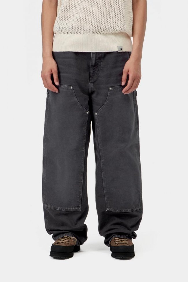 Carhartt Brandon Double Knee Pant - Black, Destroy wash Carhartt Brandon Double Knee Pant - Black, Destroy wash