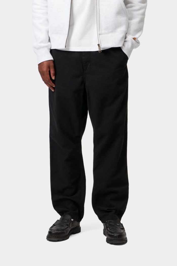 Carhartt Flint Pant - Black, Garment dyed