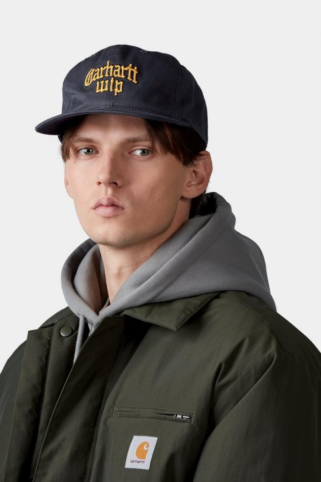 Carhartt Blackletter Cap - Dark Navy Carhartt Blackletter Cap - Dark Navy