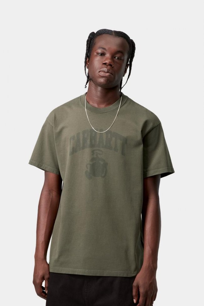 Carhartt S/S Faded Pond Corps T-Shirt - Cypress, Heavy stone wash