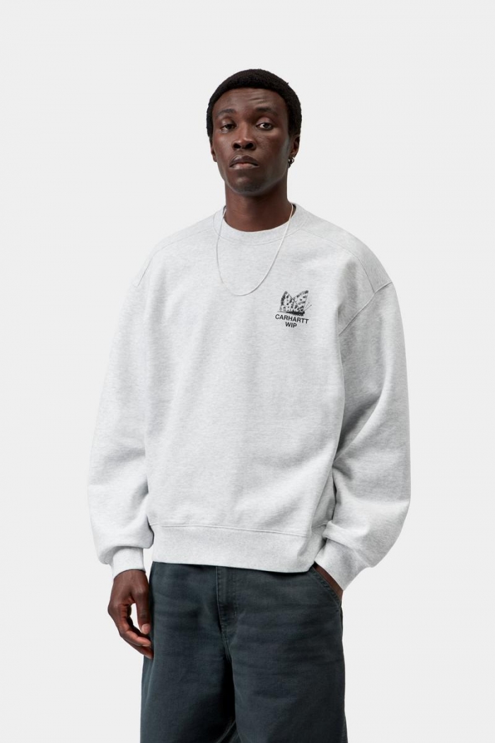 Carhartt Hourglass Sweat - Ash Heather, Stone washed