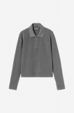 Carhartt L/S Dora Polo - Black, Garment dyed