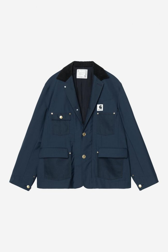 sacai x Carhartt WIP Suiting x Duck Jacket - Sacai Blue sacai x Carhartt WIP Suiting x Duck Jacket - Sacai Blue