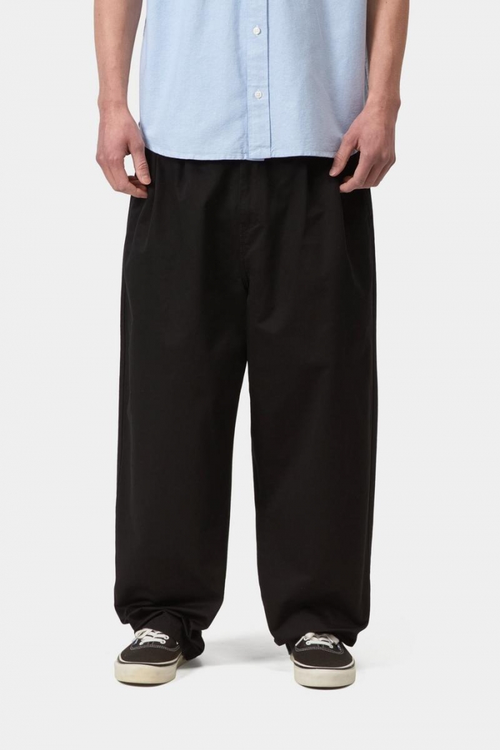 Carhartt Marv Pant - Black, Stone washed