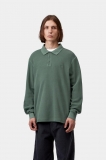 Carhartt L/S Waffle Rugby Shirt - Dark Scarab, Garment dyed Carhartt L/S Waffle Rugby Shirt - Dark Scarab, Garment dyed