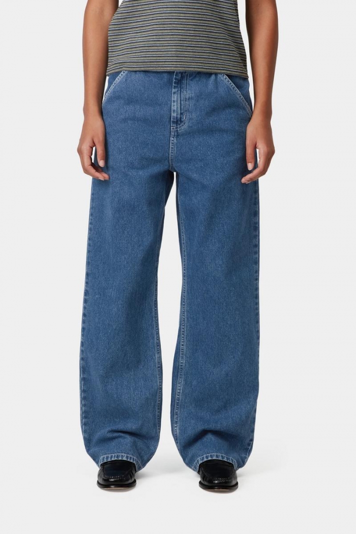 Carhartt Simple Pant - Blue, Stone washed
