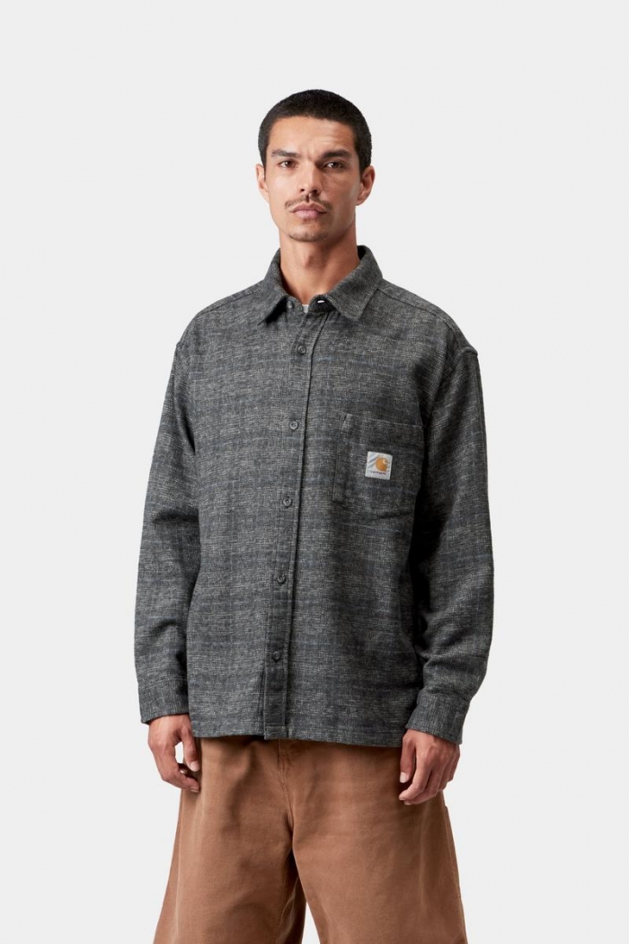 Carhartt L/S Bagley Shirt - Bagley Check, Black