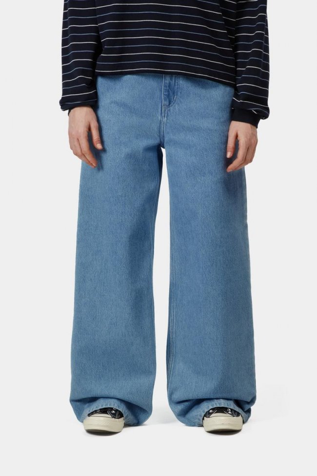 Carhartt Jens Pant - Blue, Heavy stone wash