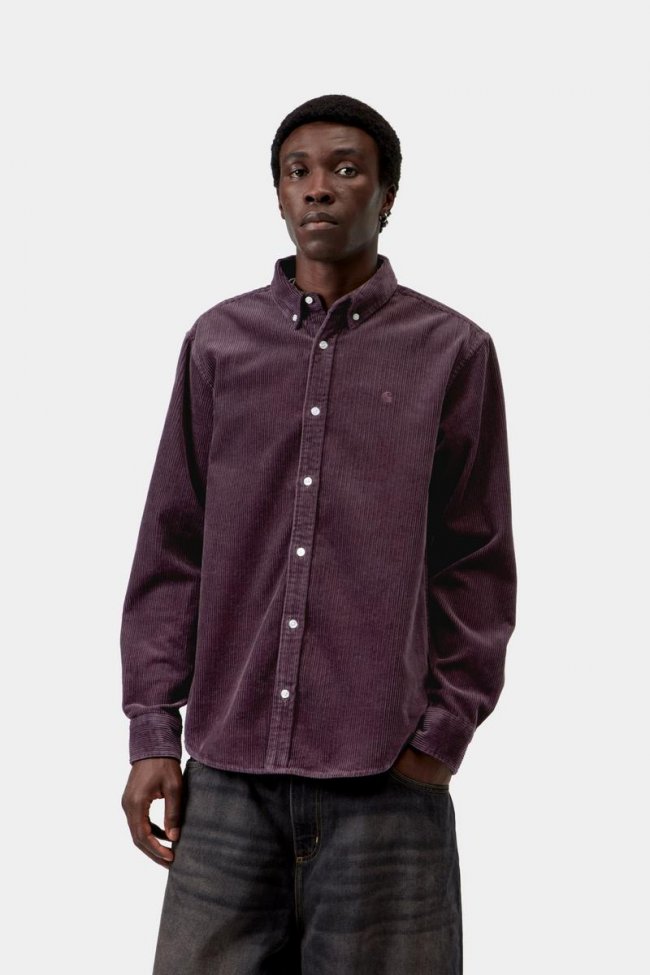 Carhartt L/S Madison Cord Shirt - Cozy Purple