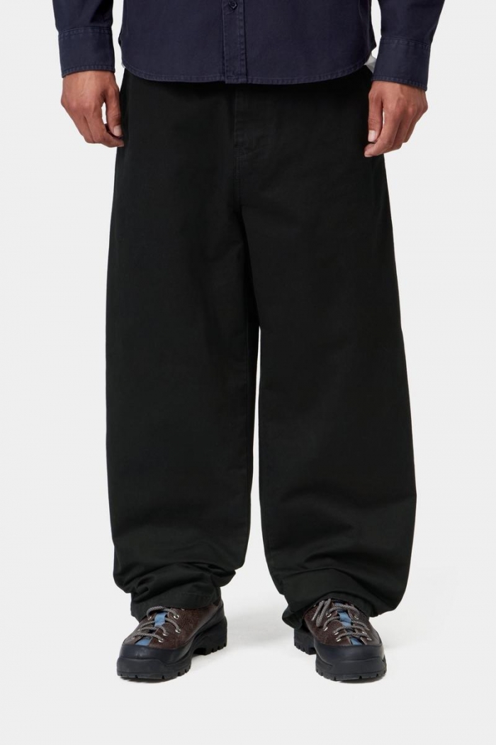 Carhartt Brady Pant - Black, Stone washed