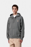 Carhartt Hooded Vista Sweatshirt - Black, Garment dyed