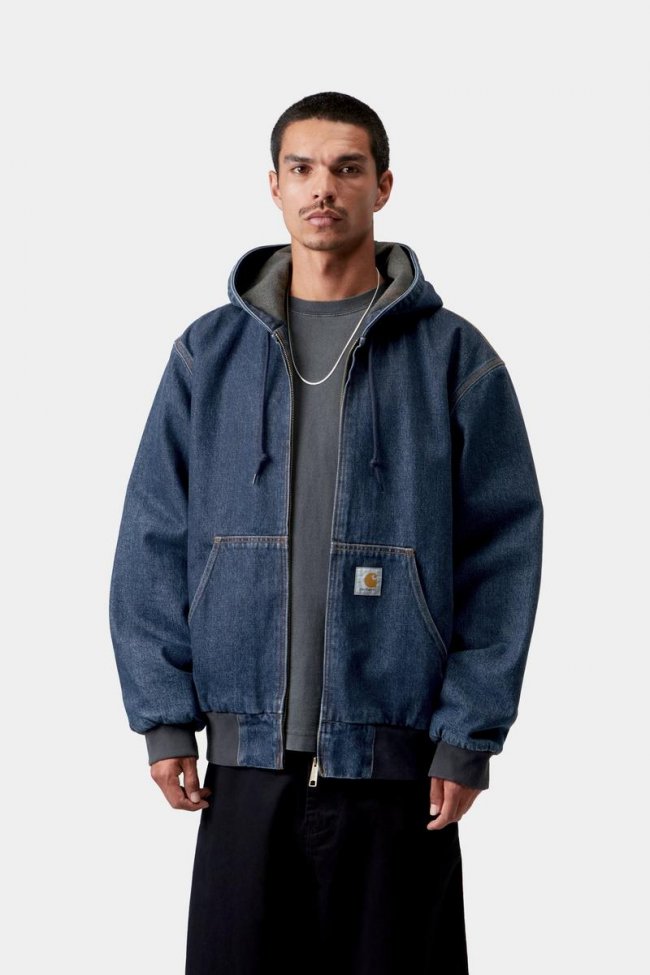 Carhartt OG Active Jacket - Blue, Stone washed Carhartt OG Active Jacket - Blue, Stone washed