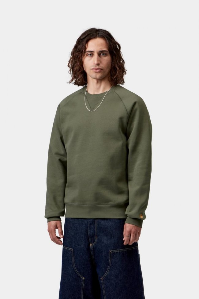 Carhartt Chase Sweatshirt - Leaf / Gold