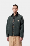 Carhartt OG Detroit Jacket - Raven / Black, Stone canvas Carhartt OG Detroit Jacket - Raven / Black, Stone canvas