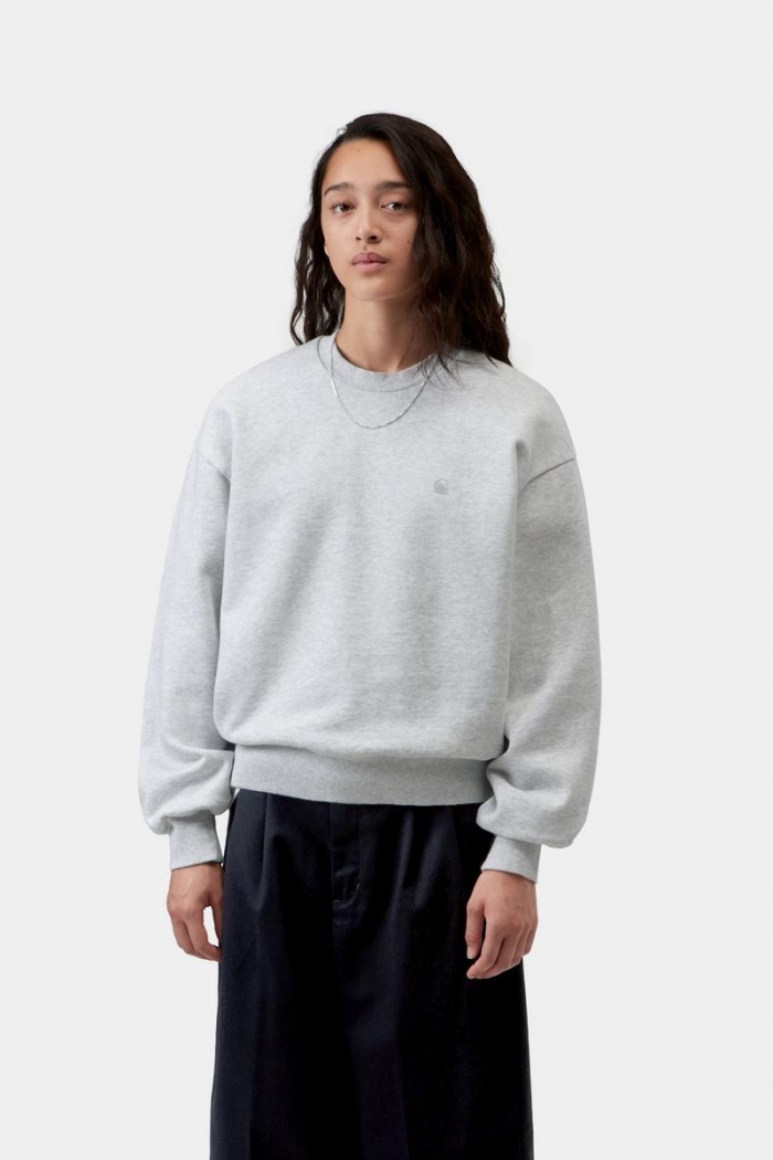Carhartt Casey Sweatshirt - Ash Heather / Silver