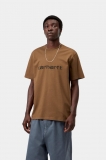 Carhartt S/S Script T-Shirt - WIP H Brown / Black Carhartt S/S Script T-Shirt - WIP H Brown / Black