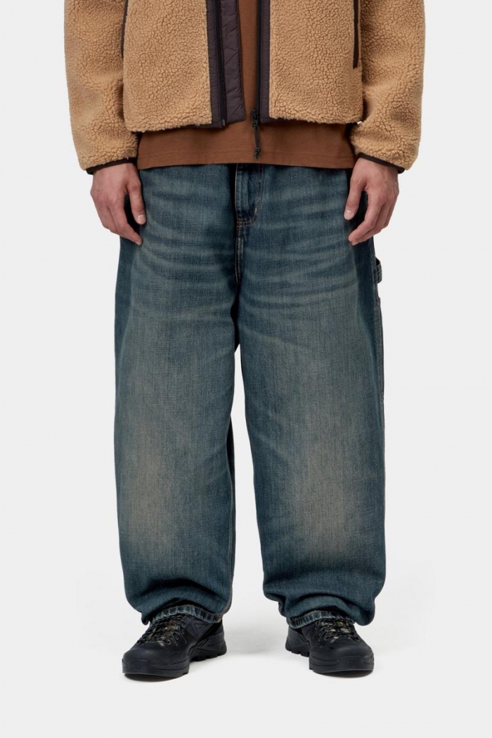Carhartt OG Single Knee Pant - Blue, Mid worn used