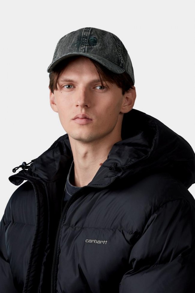 Carhartt Lambert Cap - Raven, Moon wash Carhartt Lambert Cap - Raven, Moon wash
