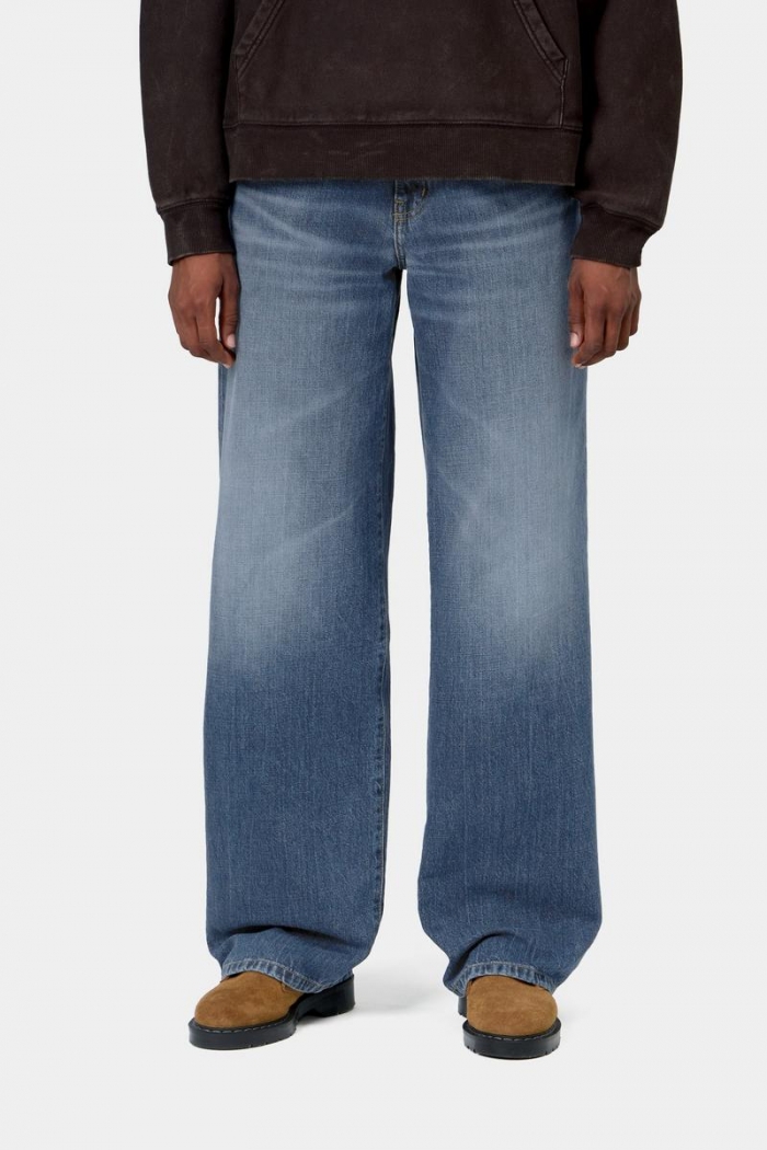Carhartt Lavine Pant - Blue, Marble used wash