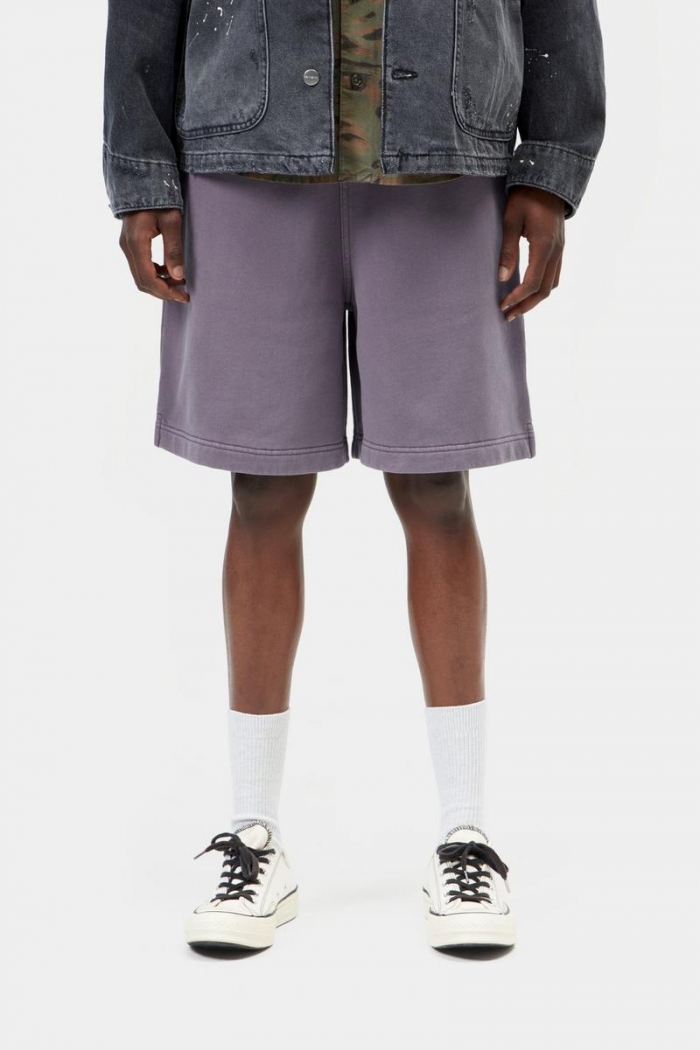 Carhartt Hoggard Sweat Short - Shady Purple, Garment dyed