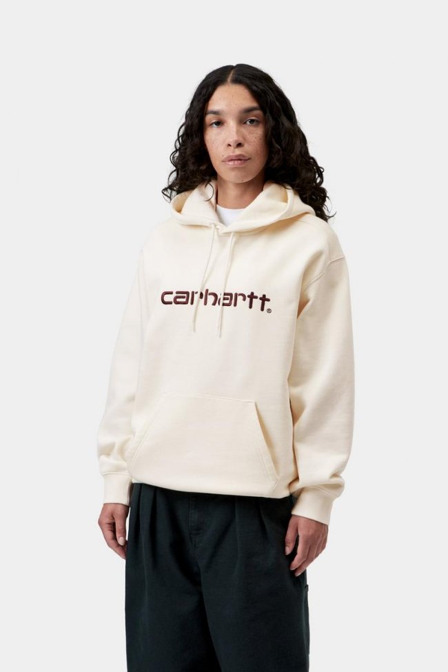 Carhartt Hooded Carhartt Sweatshirt - Wax / Palisander Carhartt Hooded Carhartt Sweatshirt - Wax / Palisander