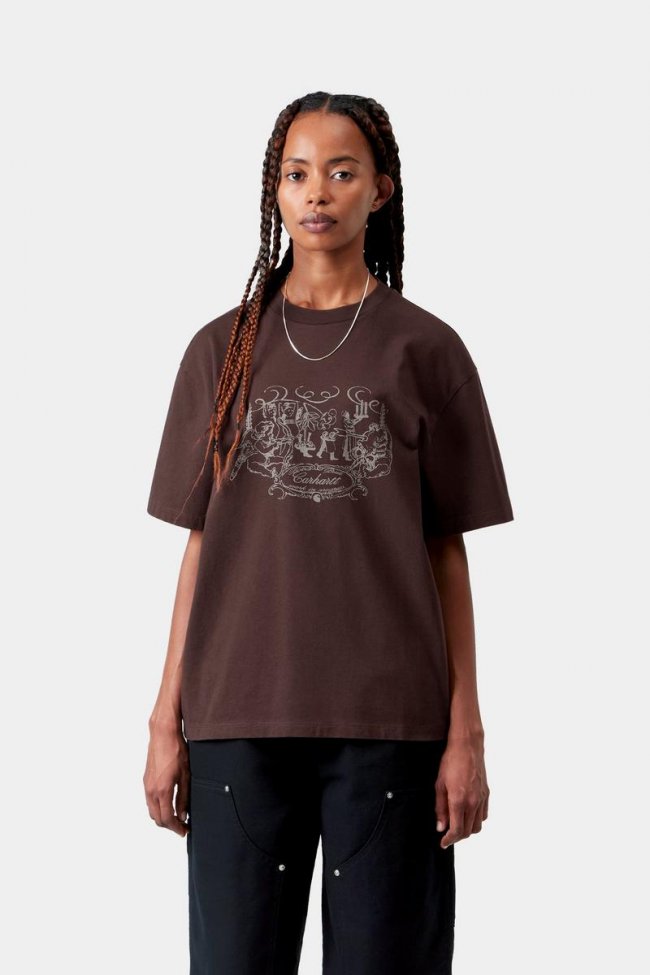 Carhartt S/S Chez WIP T-Shirt - Palisander, Stone washed Carhartt S/S Chez WIP T-Shirt - Palisander, Stone washed