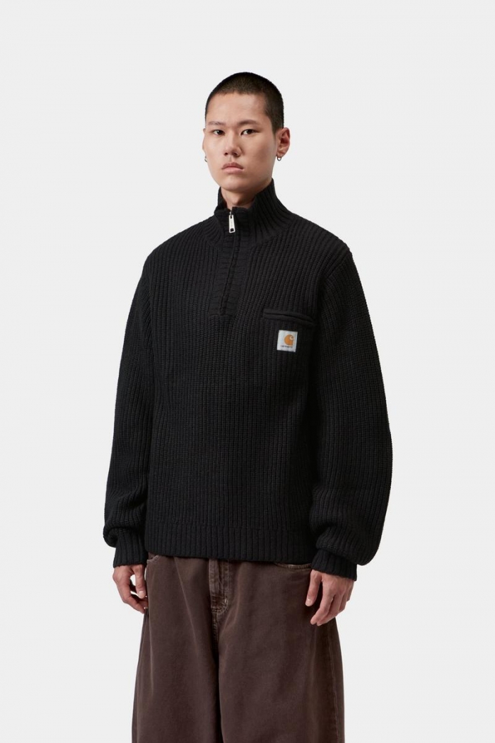 Carhartt Detroit Half Zip Sweater - Black