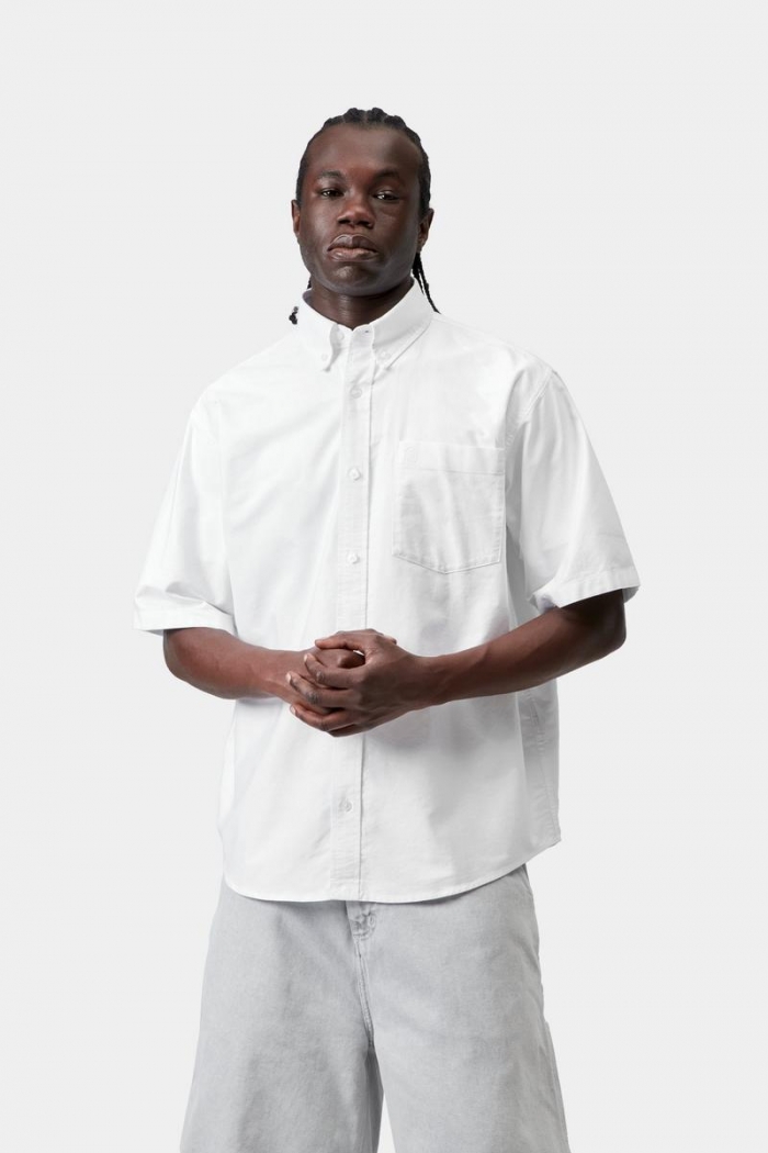 Carhartt S/S Braxton Shirt - White / White