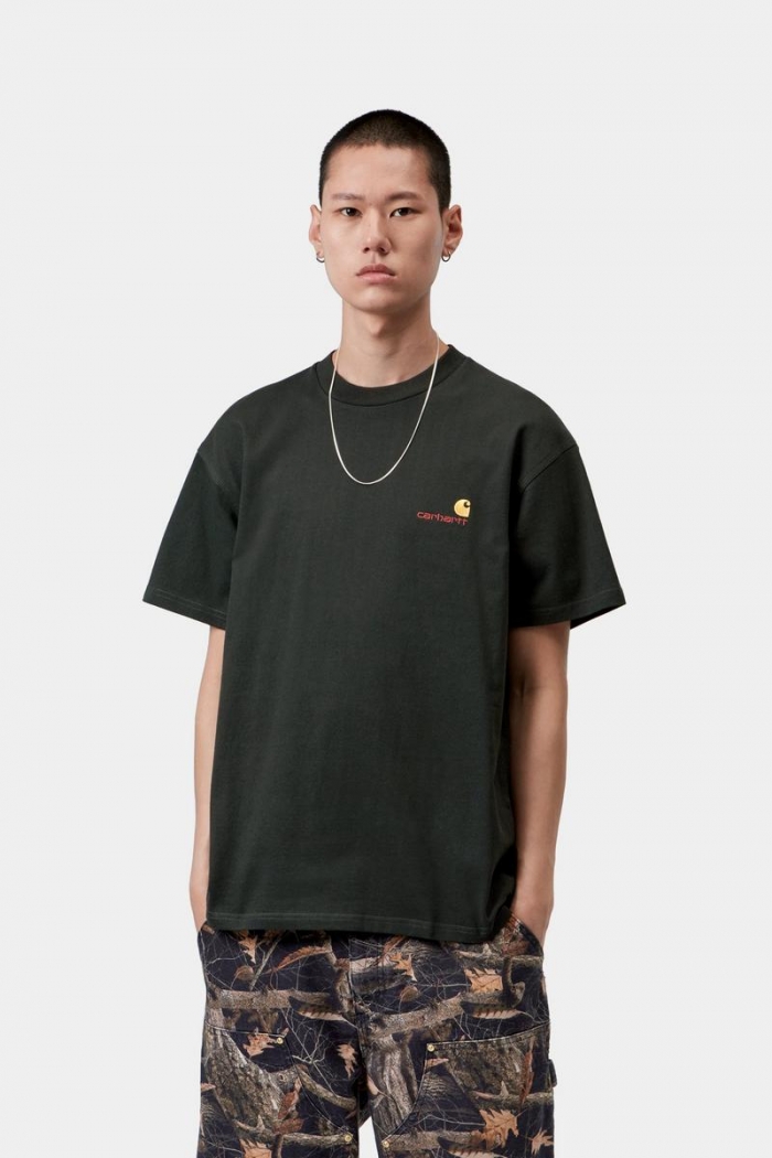 Carhartt S/S American Script T-Shirt - Raven