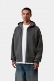 Carhartt Hooded Nelson Jacket - Black, Garment dyed