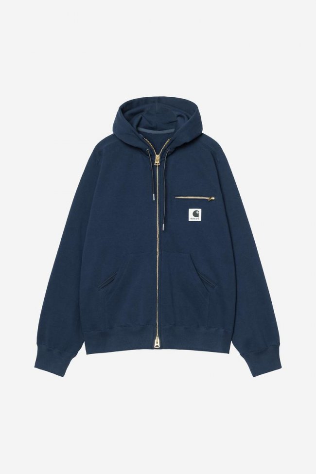 Carhartt sacai x Carhartt WIP Cotton Jersey Hoodie - Sacai Blue