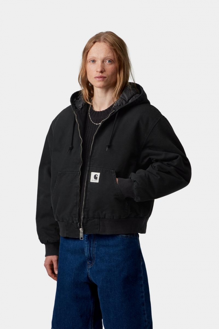 Carhartt OG Active Jacket - Black, Stone canvas