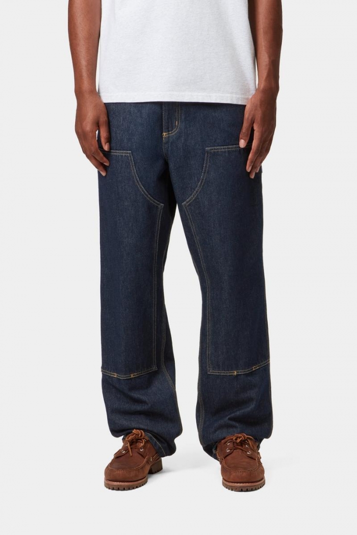 Carhartt Double Knee Pant - Blue, Rinsed