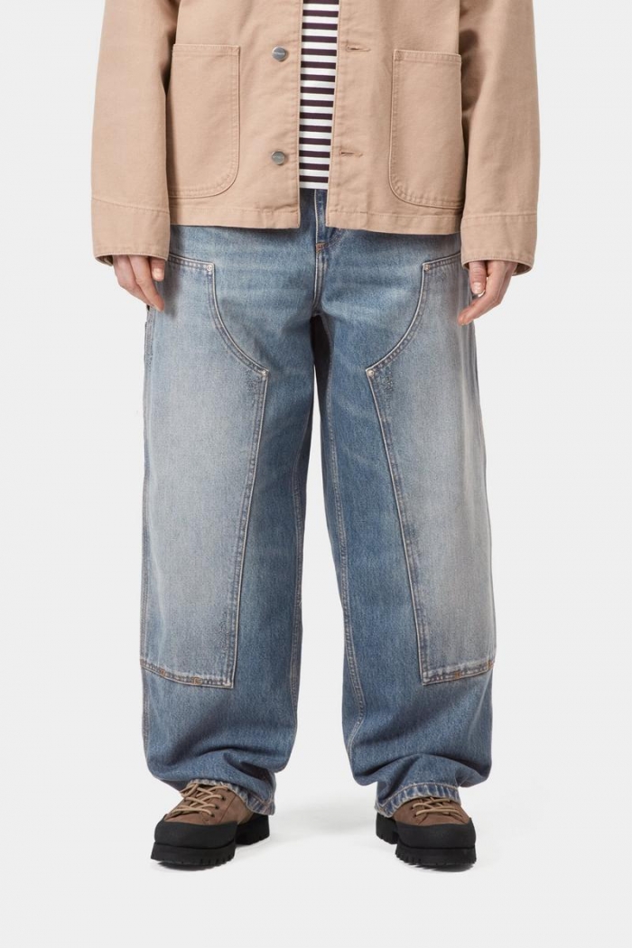 Carhartt Brandon Double Knee Pant - Blue, Grind wash