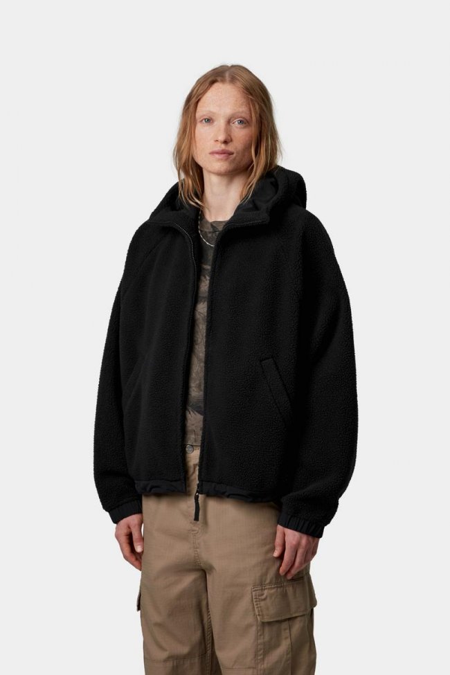 Carhartt Hooded Limn C Fleece Jacket - Black / Flint Carhartt Hooded Limn C Fleece Jacket - Black / Flint