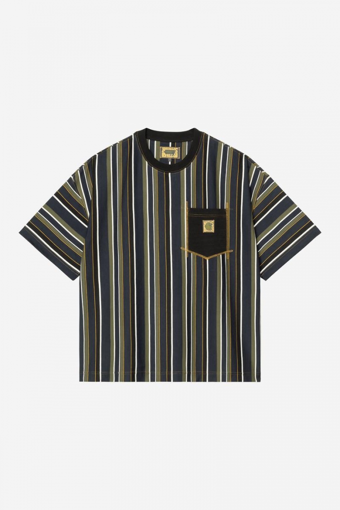Carhartt WIP x Nicholas Daley Stripes T-Shirt - ND Stripes, Blue