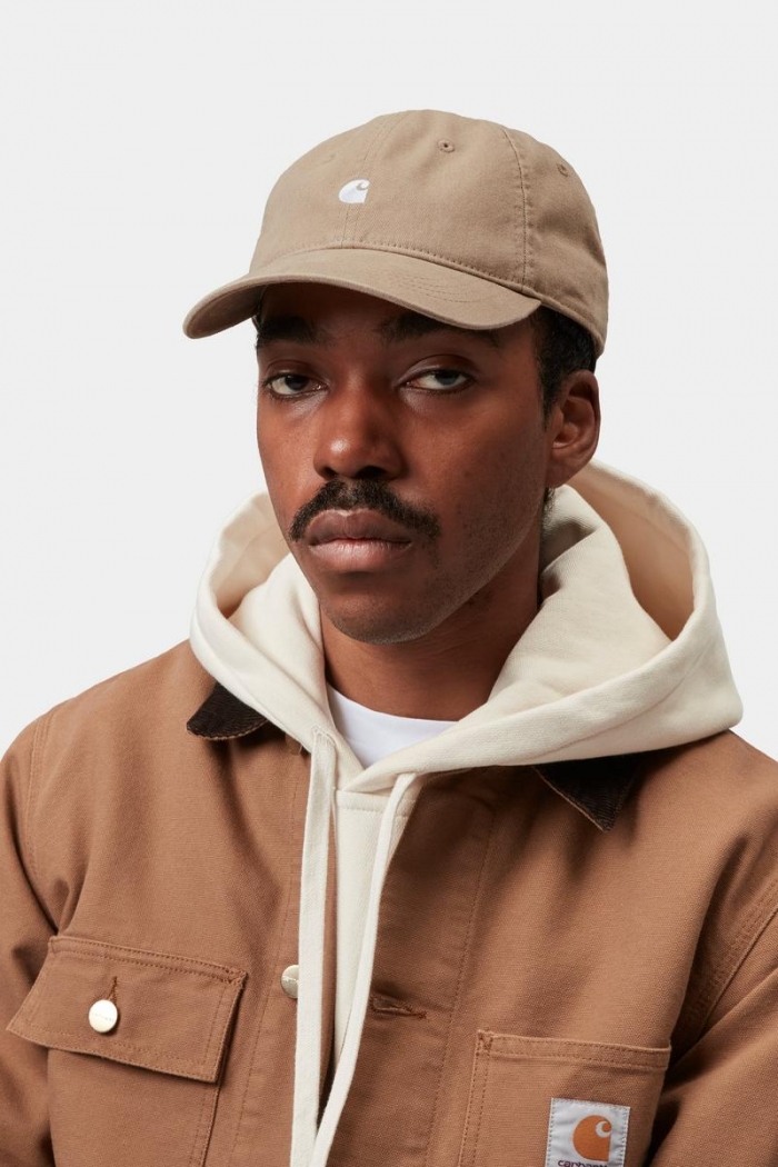 Carhartt Madison Logo Cap - Leather / White