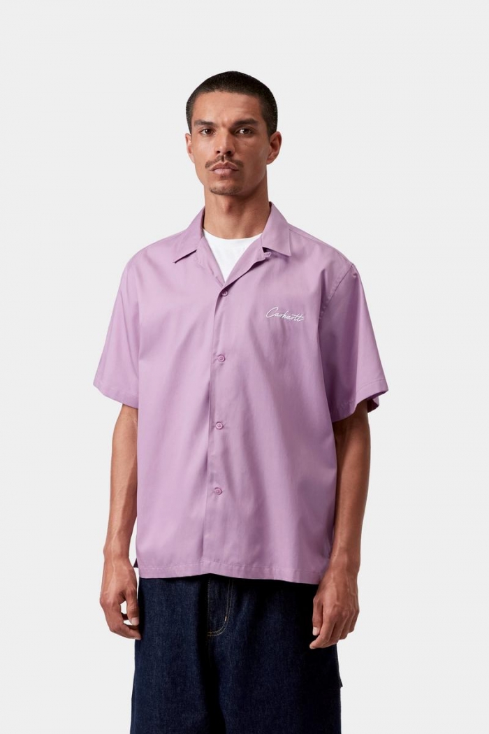 Carhartt S/S Delray Shirt - Gentle Purple / White