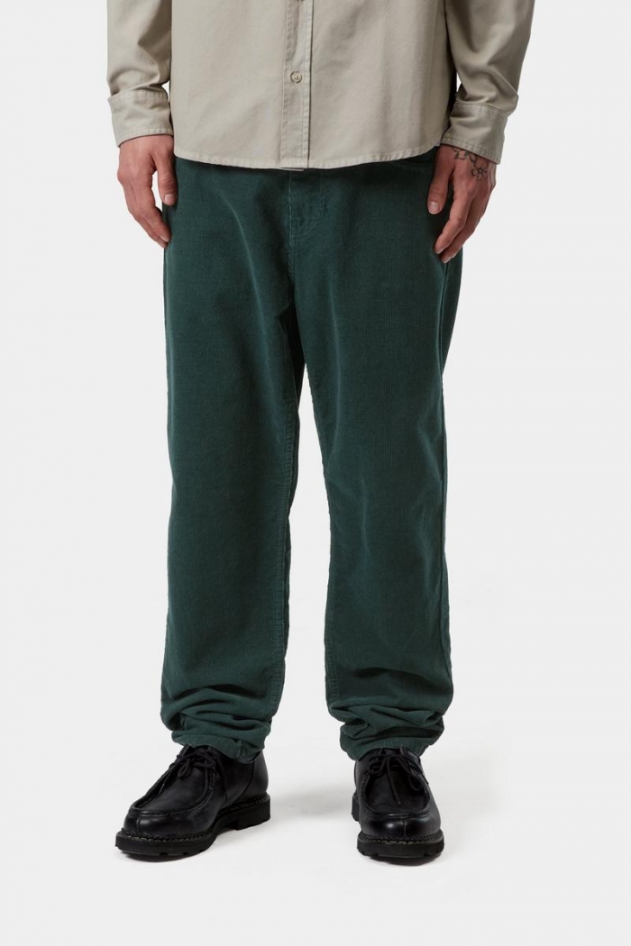 Carhartt Newel Pant - Kale Green, Rinsed