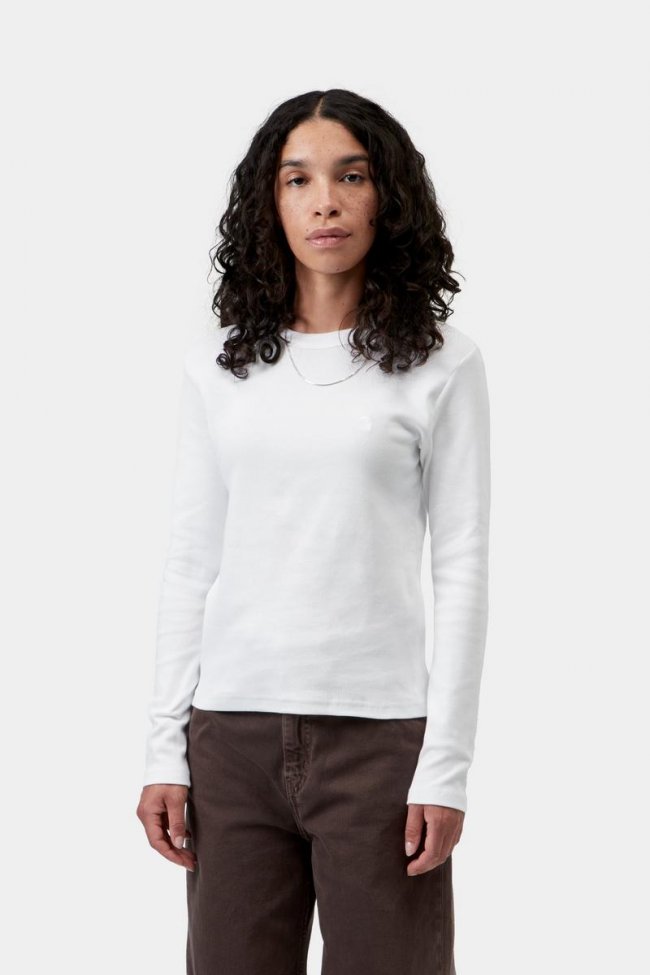 Carhartt L/S Philipa T-Shirt - White Carhartt L/S Philipa T-Shirt - White