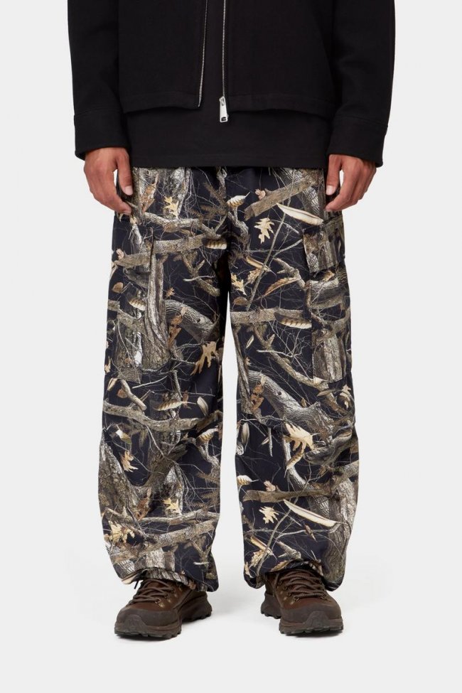 Carhartt Osborn Cargo Pant - Camo Feather Tree, Black, Rinsed Carhartt Osborn Cargo Pant - Camo Feather Tree, Black, Rinsed