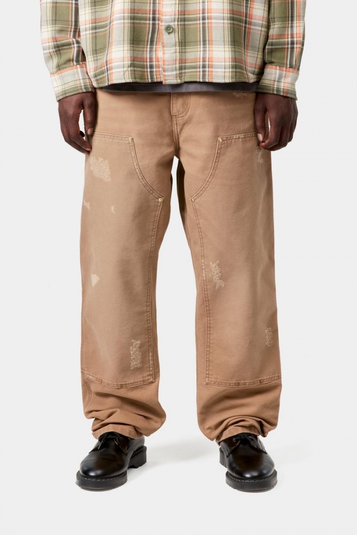 Carhartt Double Knee Pant - Hamilton Brown, Grind wash
