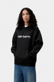Carhartt Hooded Carhartt Sweatshirt - Black / White Carhartt Hooded Carhartt Sweatshirt - Black / White