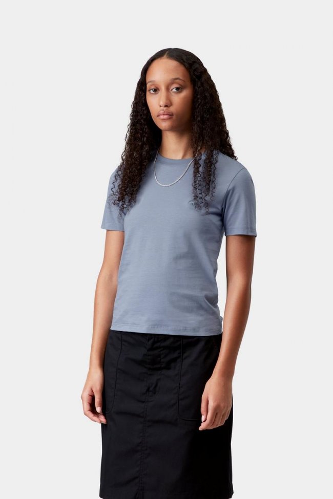 Carhartt S/S Luca T-Shirt - Gentle Blue Carhartt S/S Luca T-Shirt - Gentle Blue