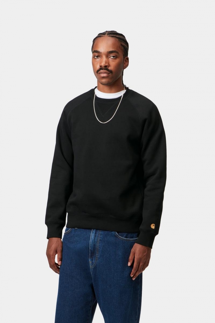 Carhartt Chase Sweatshirt - Black / Gold
