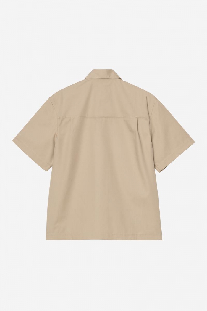 Carhartt S/S Postal Zip Shirt - Iroko / Black