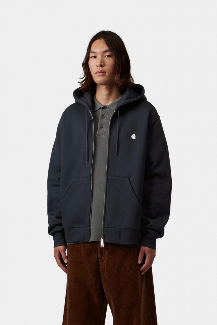 Carhartt Hooded Mack Sweat Jacket - Dark Navy / Wax