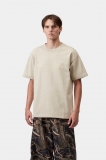 Carhartt S/S Boxed T-Shirt - Fleur De Sel, Garment dyed