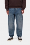 Carhartt Newel Pant - Blue, Dark used wash