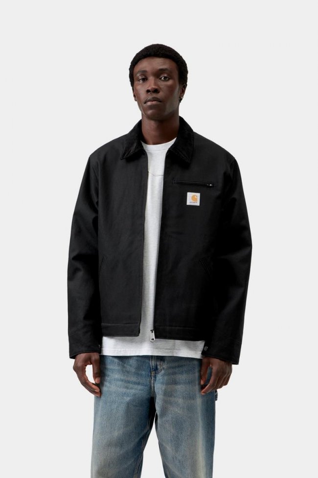 Carhartt Detroit Jacket (Winter) - Black / Black, Rigid